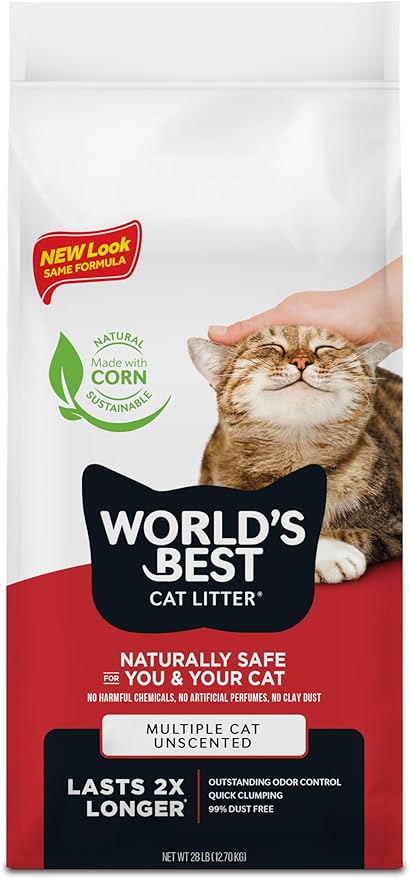 World's Best Cat Litter, Clumping Litter Formula, 28-Pounds