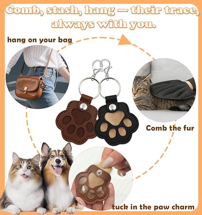 Pet Hair Removal Glove for Cats & Dogs Grooming, Pet Hair Removal Tool Brush Kit Reusable Lint Remover for Carpet Furniture Car Clothes