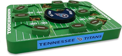 Pets First NFL Tennessee Titans Large Puzzle Toy, New Size, Interactive Dog Treat & Slow Feeding Toy
