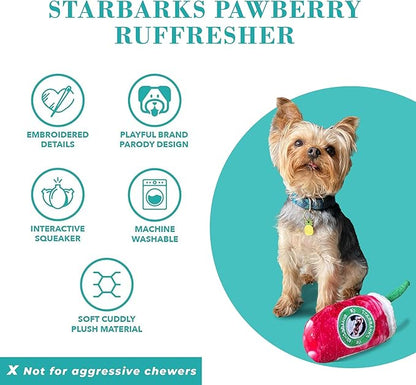 Haute Diggity Dog Starbarks Ruffresher, Plush Designer Dog Toys with Interactive Squeaker, Stimulating Pet Enrichment, Machine-Washable & Safe Materials for All Breeds, One Size