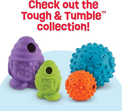 Brightkins Tough & Tumble Treats Dispenser Large Pufferfish - Interactive Dog Puzzle Toy for All Breeds, Enrichment Gifts for Puppies