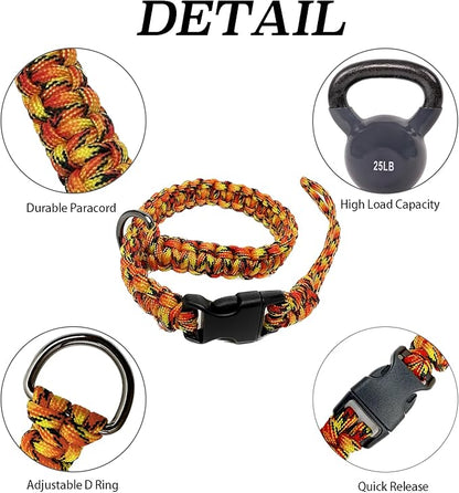 Hands Free Adjustable Wrist Strap for Dog Leash,Security Strap for Retractable Dog Leashes,Orange