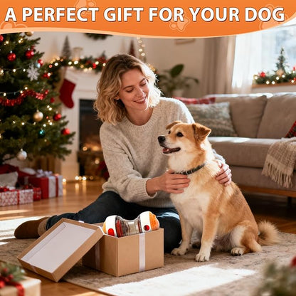 Dog Puzzle Toy - Adjustable Treat Dispensing Ball Food Dispenser Slow Feeder, Puppy Enrichment Training Toy, Pet Interactive Chase Toy for Small Medium Dogs to Keep Them Busy and Relieve Boredom