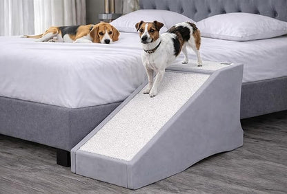 Pet Gear Stramp Stair and Ramp Combination for Dogs/Cats, Easy Step, Lightweight/Portable, Sturdy, Easy Assembly (No Tools Required) 1 Model, Sea Salt