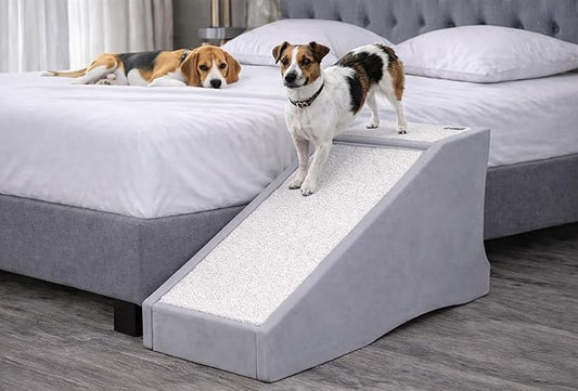 Pet Gear Stramp Stair and Ramp Combination for Dogs/Cats, Easy Step, Lightweight/Portable, Sturdy, Easy Assembly (No Tools Required) 1 Model, Sea Salt