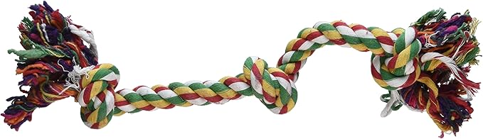 Penn-Plax 3-Knot Dog Rope Toy Cold/Ruff, Small