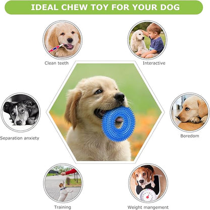 Dog Chew Toys for Puppy Teething, 3Pack 2-8 Months Puppies Teething Toys Soft & Durable Puppy Toys for Cleaning Teeth and Protects Oral Health Both Small Dogs & Medium Dog Suitable (6 Pack)