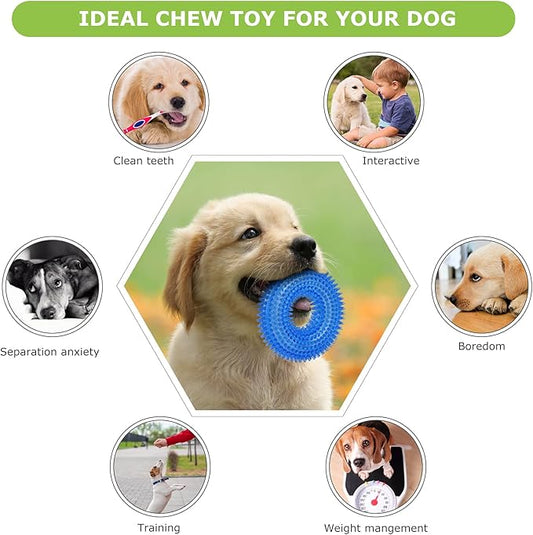 Dog Chew Toys for Puppy Teething, 3Pack 2-8 Months Puppies Teething Toys Soft & Durable Puppy Toys for Cleaning Teeth and Protects Oral Health Both Small Dogs & Medium Dog Suitable (6 Pack)
