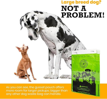 ALAGPRO® 800 Pull-Strap Dog Waste Station Refill Header Bags - Fit Any Pet Waste Header Stations - 45% Thicker than Competitor Bags - 8 Headers of 100 Bags for Backyard, Parks & HOA's