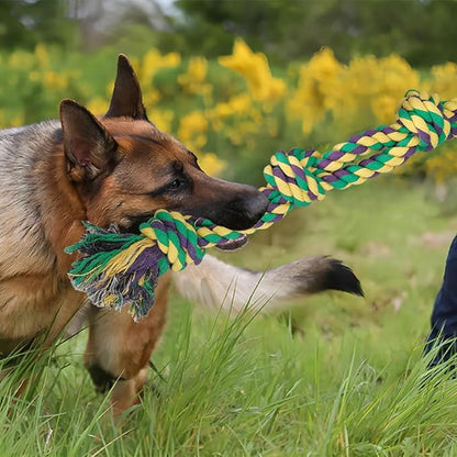 2 Pack Dog Rope Toy for Large Breed Aggressive Chewers, Nearly Indestructible Chew Rope Tug of War Toy, Interactive Toy for Boredom, Teeth Cleaning, 21.65 inch / 13.8 oz