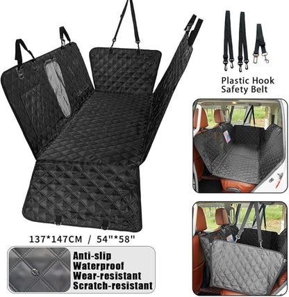 Dog Car Back Seat Cover for Lincoln Corsair 2022 2023 2024 2025 Pet Car Mat Waterproof Scratch-Resistant Pet Hammock Pet Protector Mat Interior Accessories,Black-a