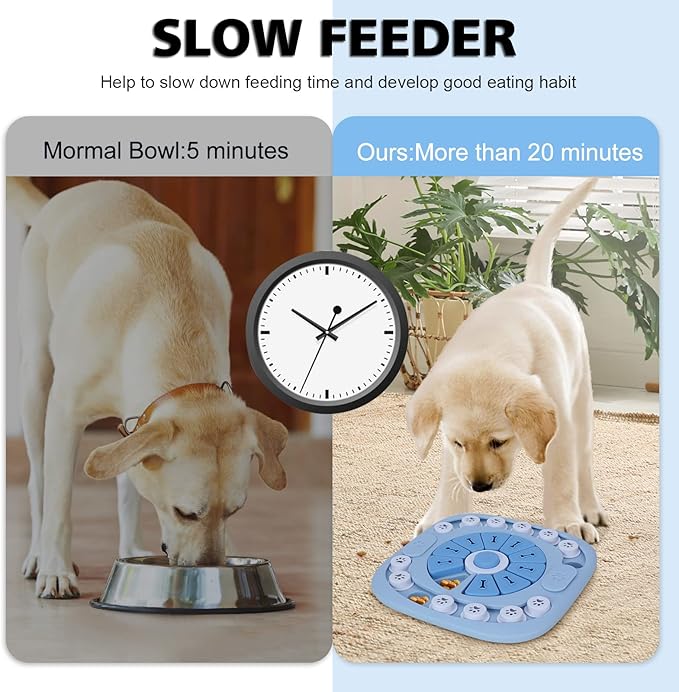 Dog Puzzle Toys - Treat Dispensing Dog Enrichment Toys for IQ Training & Brain Stimulation - Interactive Mentally Stimulating Toy - Gifts for Puppies, Cats, Dogs