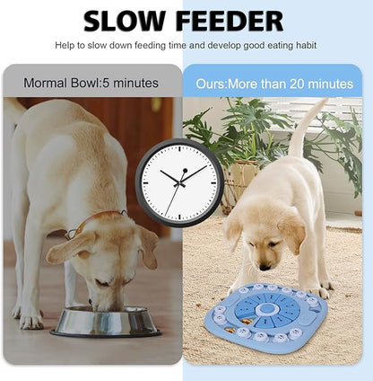 Dog Puzzle Toys - Treat Dispensing Dog Enrichment Toys for IQ Training & Brain Stimulation - Interactive Mentally Stimulating Toy - Gifts for Puppies, Cats, Dogs