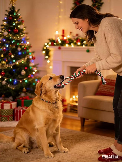 Pet Rope Toys (Small Christmas Colors 6pcs)