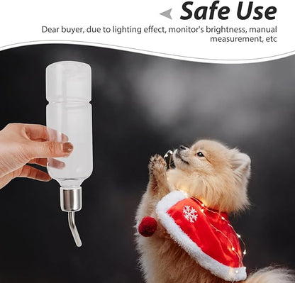Dog Water Bottle for Crate - No Drip Dog Water Bottle, Cat Water Feeder, Leak- Pet Water Bottl for Cage&Kennel - Large