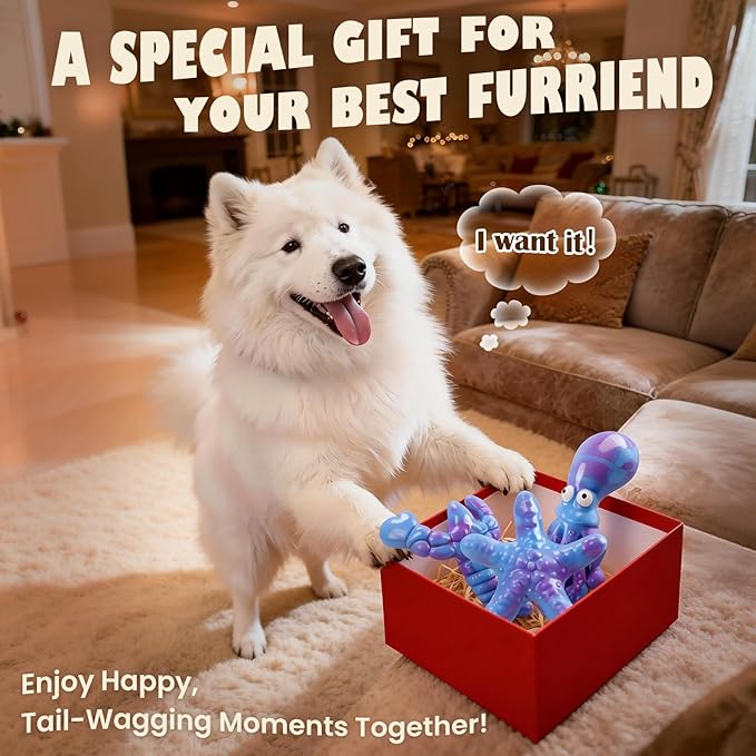 Dog Toys for Aggressive Chewers: 3 Pack Indestructible Dog Toys for Large Dogs, Bacon Flavored Dog Chew Toy, Durable Nylon Chew Toys for Dogs, Reduce Boredom, Teeth Cleaning, Keep Them Busy