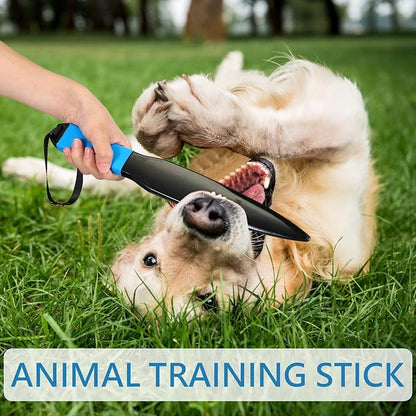 Lenwen Dog Break Stick Pet Dog Bite Training Stick Pet Chew Toys for Small Medium Pet Supplies, 13.6 x 2 x 0.6 Inch(Blue)