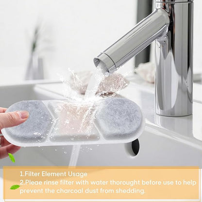 Wireless Dog Water Fountain (8 Filters for pet Fountain)