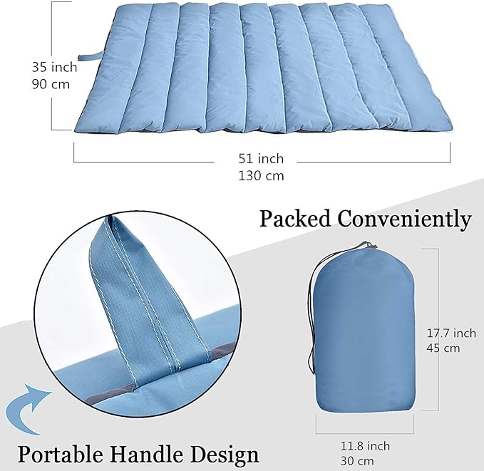 CHEERHUNTING Outdoor Dog Bed, Waterproof, Washable, Large Size, Durable, Water Resistant, Portable and Camping Travel Pet Mat 51X35