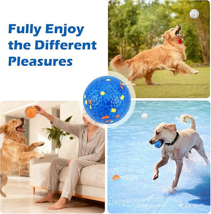 Dog Balls Tennis balls for Dogs, Interactive Dog Toys for Aggressive Chewers ,Indestructible Dog Toy to Keep Them Busy, Puppy Chew Toys for Teething, Durable Dog Ball for Medium Large Dog (3.0")