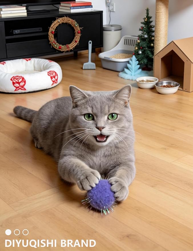 50-Pack Soft Cat Toy Balls – Fun Playtime & Exercise for All Cats (1.5 in, 50 Balls)