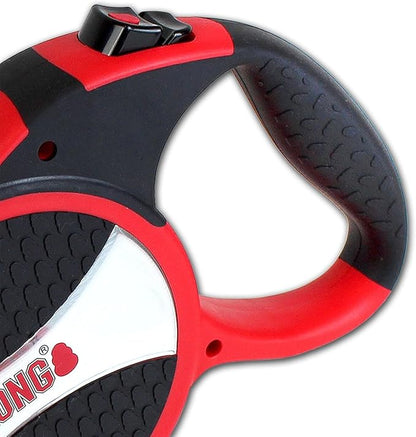 Alcott Kong Explore Retractable Dog Leash, Large, Blue, 24' Long,KNG EXP LG BL
