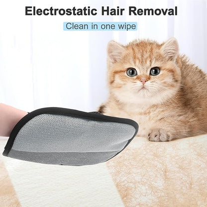 Pet Hair Removal Glove, Reusable Electrostatic Cats & Dogs Hair Removal Tool for Couch, Furniture, Carpet, Car Seat, Clothes 1PCS