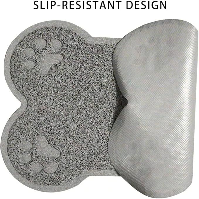 Petlike Pet Feeding Mat for Large Dogs and Cats, Non-Slip and Waterproof Large Dog Bowl Mat for Food and Water, Easy to Clean(Exclude Bowl…