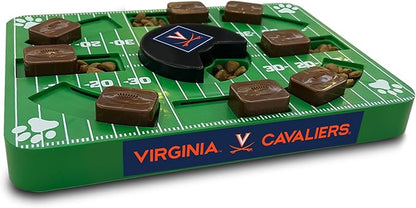 NCAA Puzzle Toy Slow Feeder, Puzzle Treat Dog Toy, Interactive Dog Treat Toy, Dog Puzzle Feeding Slow Toy (Virginia Cavaliers)