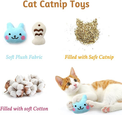 Kitten Toys Cat Toys Assortments, 26 Packs Cat Toys Variety Pack for Kitty, Cat Wand Toy, Cat Feather Toys, Cat Balls with Bells, Cat Mouse Toy, Catnip Toys for Indoor Cats