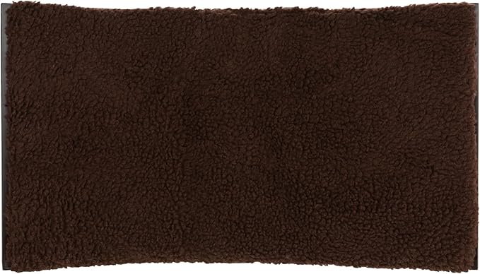 Trixie Lea Wall Mount Perch XXL, Cat Shelf with Soft Plush Cushion Bed, Ideal for Large Cats, 11 x 19-inches, Espresso Brown (44580)
