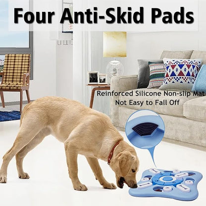 Dog Puzzle Toys - Treat Dispensing Dog Enrichment Toys for IQ Training & Brain Stimulation - Interactive Mentally Stimulating Toy - Gifts for Puppies, Cats, Dogs
