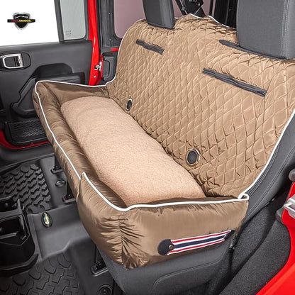 TAN, Large Pet Bed Cushion & Car Seat Cover, 52x20x7 (PET2G100LT)