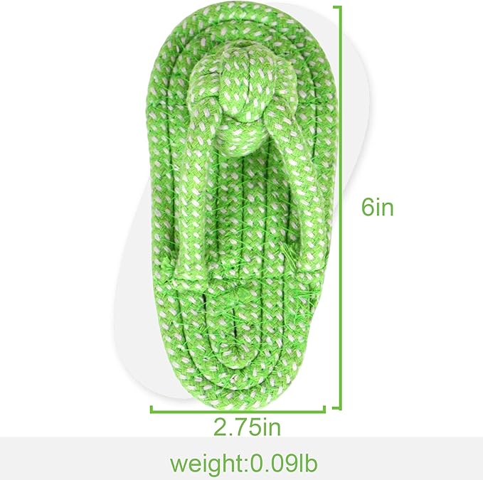 Sunglow Dog Toy Interactive Chewing Rope Ball Toys Natural Cotton Washable Durable Tug of War for Small Medium Dogs Puppies Training Playing Teeth Cleaning (Shoes)