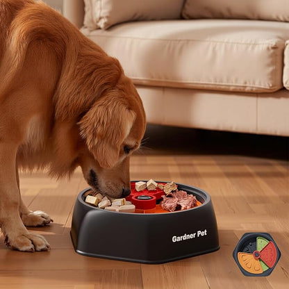 Gardner Pet Adjustable Feeder Bowl for Medium/Large Dogs – 9.85'' L, Suction Base, Detachable Platform Insert, Freeze-Friendly, BPA-Free