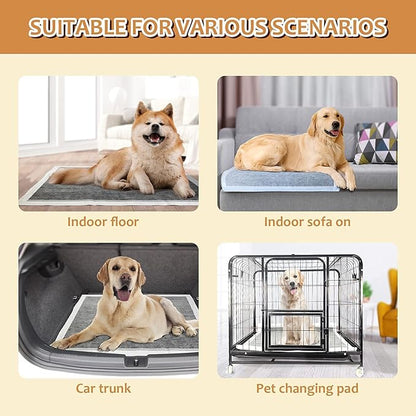 Charcoal Dog Pee Pads Extra Large 28" x 34", Puppy Pee Pads 40 Count, Potty Pads for Dogs with Adhesive Tape for Odor-Control & Leakproof, Disposable Pet Pads for Puppies, Dogs & Cats