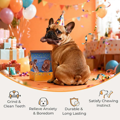 Tough Dog Toys for Aggressive Chewers: 3 Pack Indestructible Dog Chew Toys for Medium Large Dogs, Nylon Chew Toys to Keep Them Busy, Bacon Flavor, Gifts for Dogs
