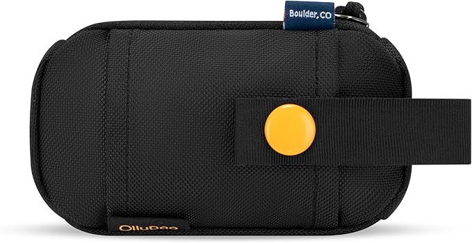 OllyDog Scoop Pick Up | Dog Poop Bag Holder | Lightweight & Water-Resistant Dispenser | Leash Attachment for Hands-Free Carry | Fits Standard Waste Bag Rolls (Raven)