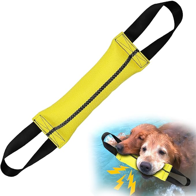 ASOCEA Dog Pool Toys,2-in-1 Dog Water Toys Interactive Tug Toys for Small to Large Dogs Bite Resistant Squeaky Floating Toy Perfect for Dock Diving Training Fetching Throwing Playing