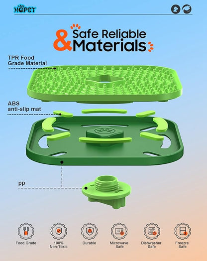 Licking Mat for Dogs, Crate Lick Mats Slow Feeder,Dog Cage Training Tools Pet Licking Mat Slow Feeder for Peanut Butter Kennel Therapy Dog Lick Pads for Boredom Anxiety (2pcs)