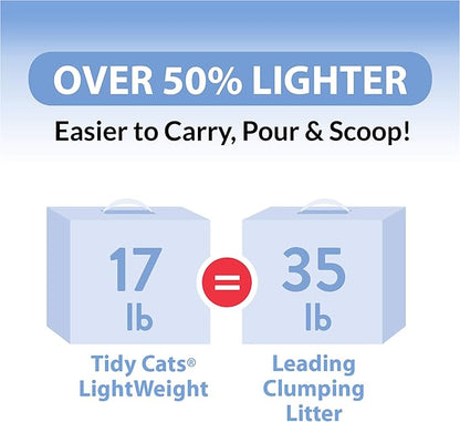 Purina Tidy Cats Light Weight, Low Dust, Clumping Cat Litter, LightWeight Instant Action Multi Cat Litter - 6 lb. Jug