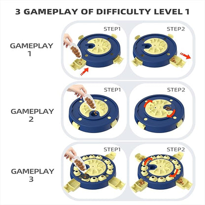 KADTC Dog Puzzle Toy, U.S. Brand & Design,Large Size,3 Levels of Step-by-Step Challenge,4 Ways to Play, Beginner-to-Advanced,Boredom Buster for Smart Dogs Mental Stimulation Enrichment Brain Games