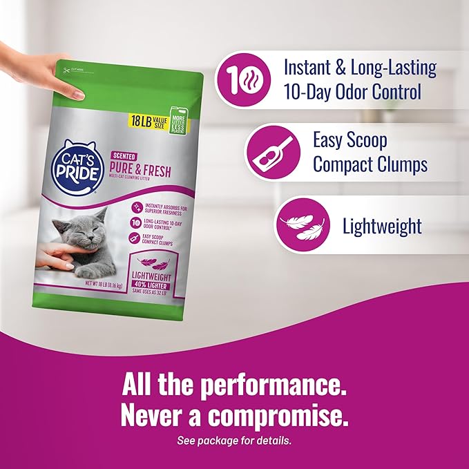 Cat's Pride Pure & Fresh - Scented 18lb Bag