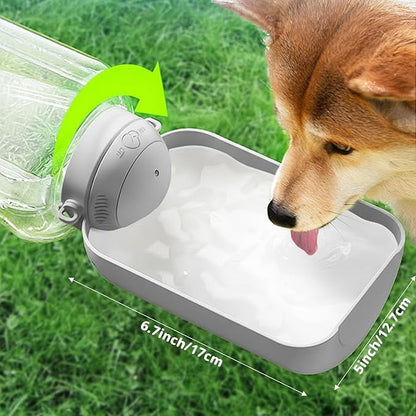 Portable Dog Water Bottle, Leak-Proof Travel Bowl for Large Dogs, Foldable Pet Water Dispenser for Hiking, Camping, Walking Essentials