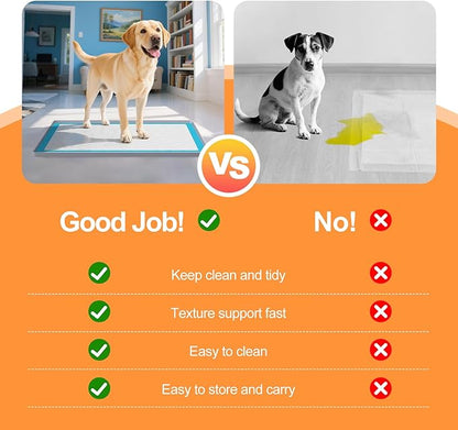 Pee Pad Tray Holder for Dogs,Non-Slip Silicone Dog Puppy Pad Holder,25 x 25 Square Puppy Potty Training Pads,No Spill Raised Lip High Edge,Portable, Leak-Proof Mat Trays for Indoor Floor Protection