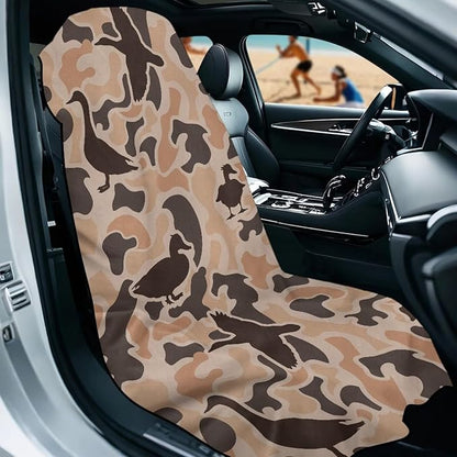 SEANATIVE Duck Camouflage Sweat Towel Car Seat Cover for Gym Running Athletes Fitness Workout, Auto Seat Pet Protector, Sports Towel Seat Covers for Cars