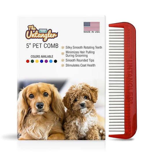 Pet Comb (5", Ferrari Red)