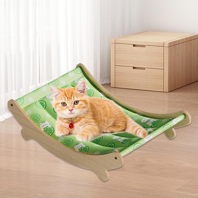 Pet Summer Cooling Chair – Cat Recliner Mat, Ice Nest Hammock, Cooling Sofa Cradle | Lightweight Breathable Design Relaxing Bed for Cats Kittens Indoor Use