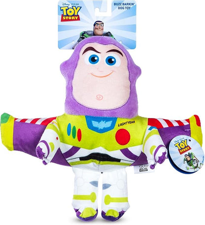 Disney for Pets Pixar’s Buzz Lightyear Plush Dog Toy - Ballistic Nylon Fabric Toy with Squeaker for Dogs - Officially Licensed Product, 9 Inch