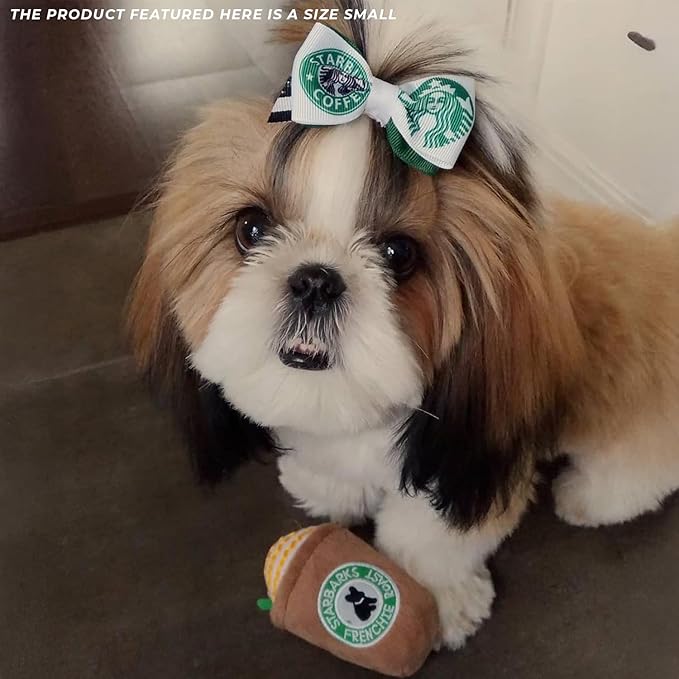 Haute Diggity Dog Starbarks Frappawcino, Plush Designer Dog Toys with Interactive Squeaker, Stimulating Pet Enrichment, Machine-Washable & Safe Materials for All Breeds, Size Small